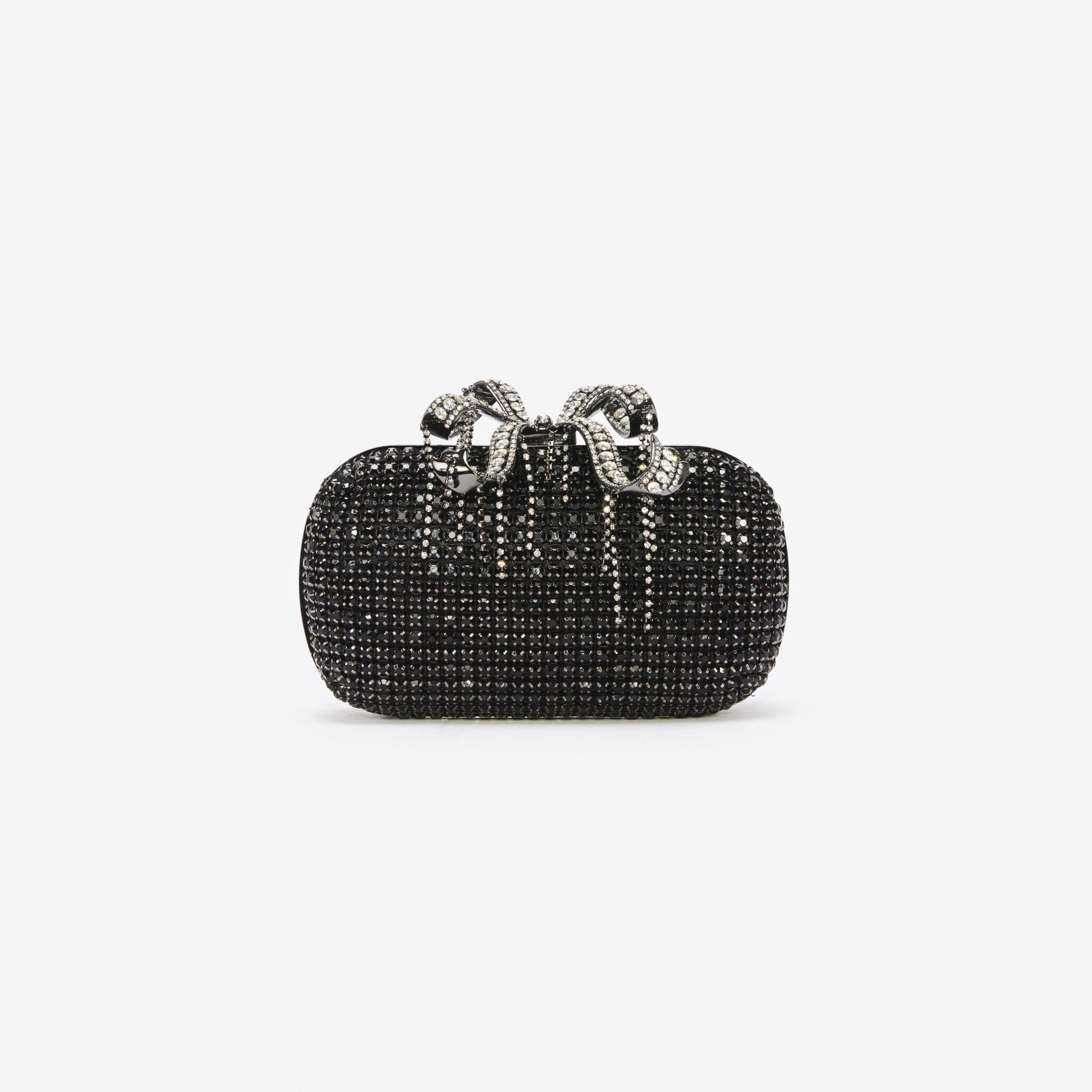 Black Chainmail Clutch Bag - 1