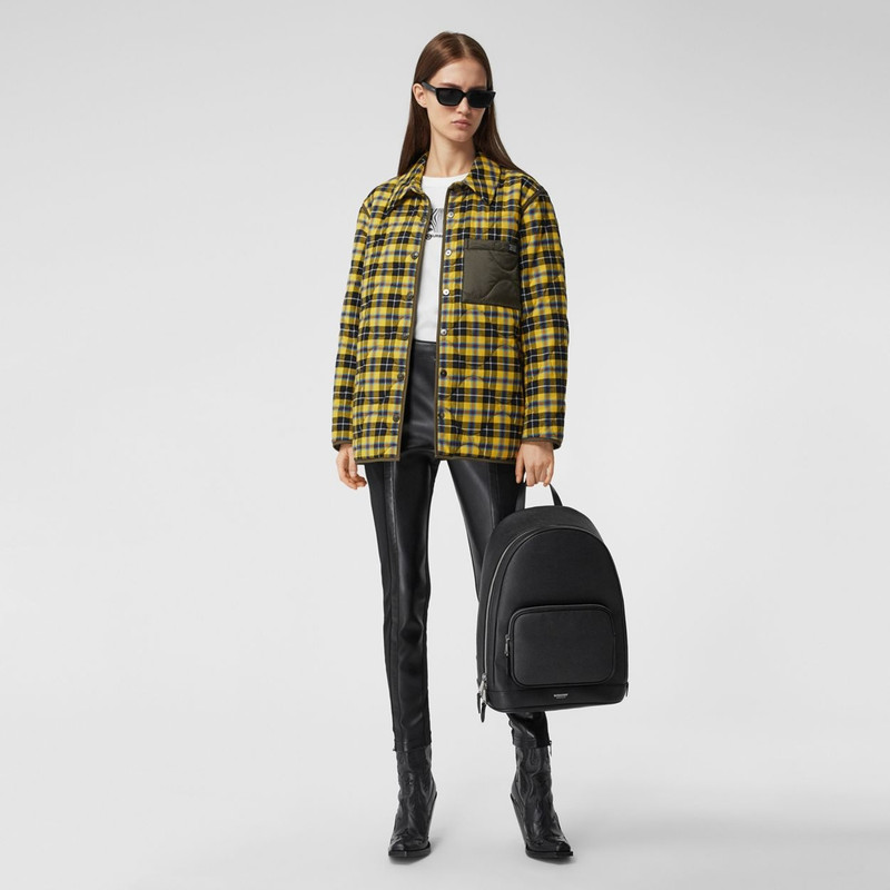 Grainy Leather Backpack 11