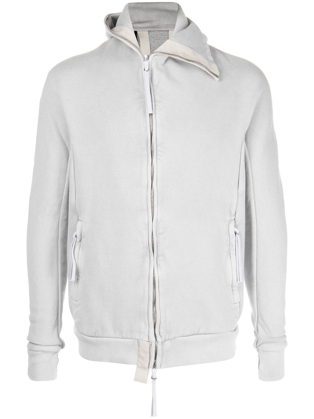 zip-up cotton hoodie - 1