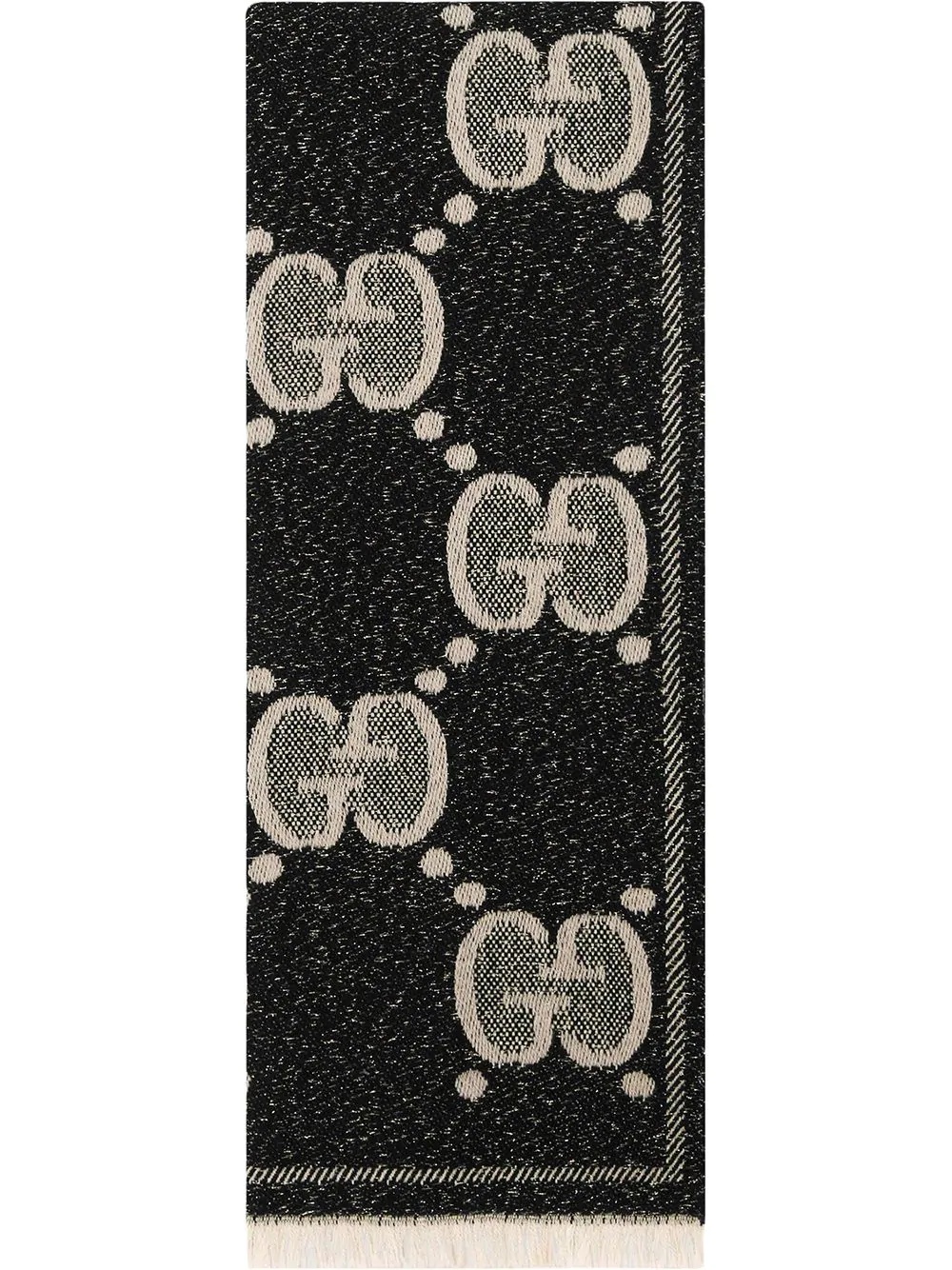 GG jacquard scarf - 1