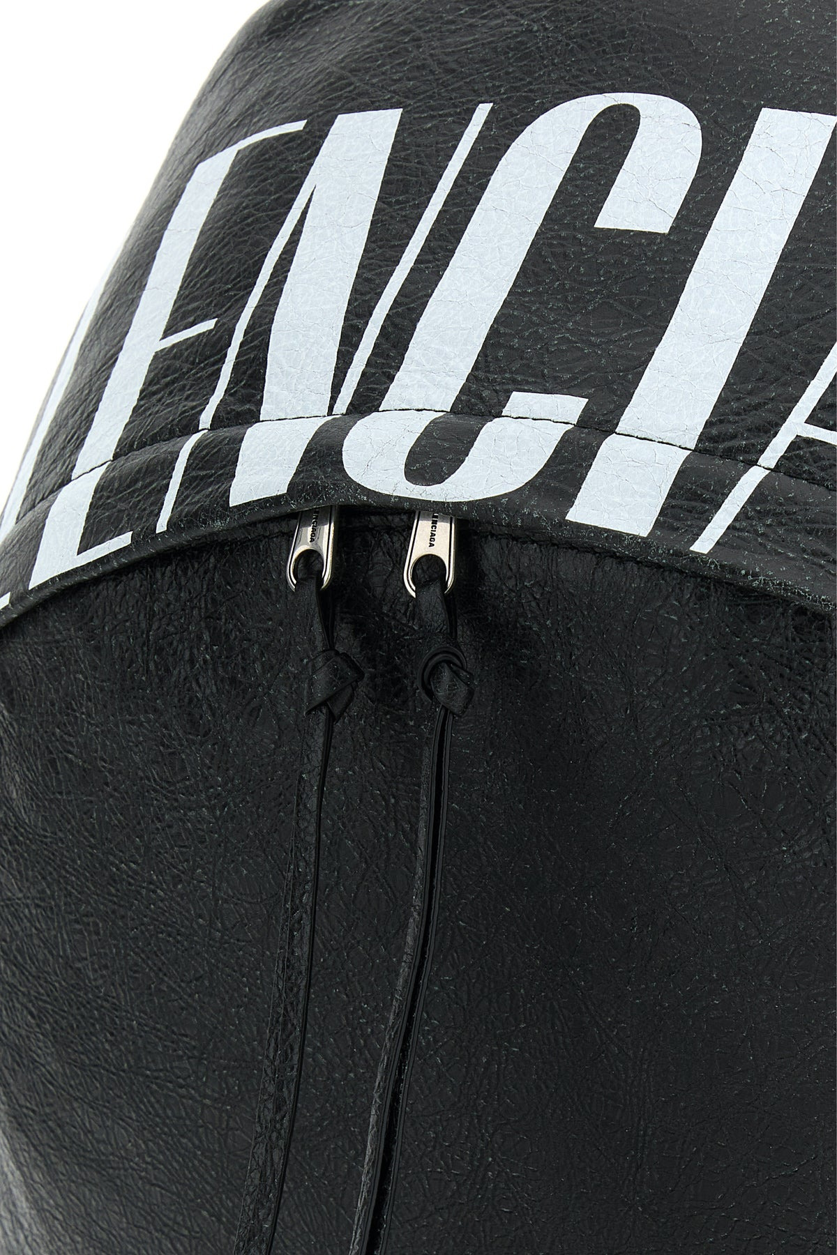 Black leather Editor backpack - 4