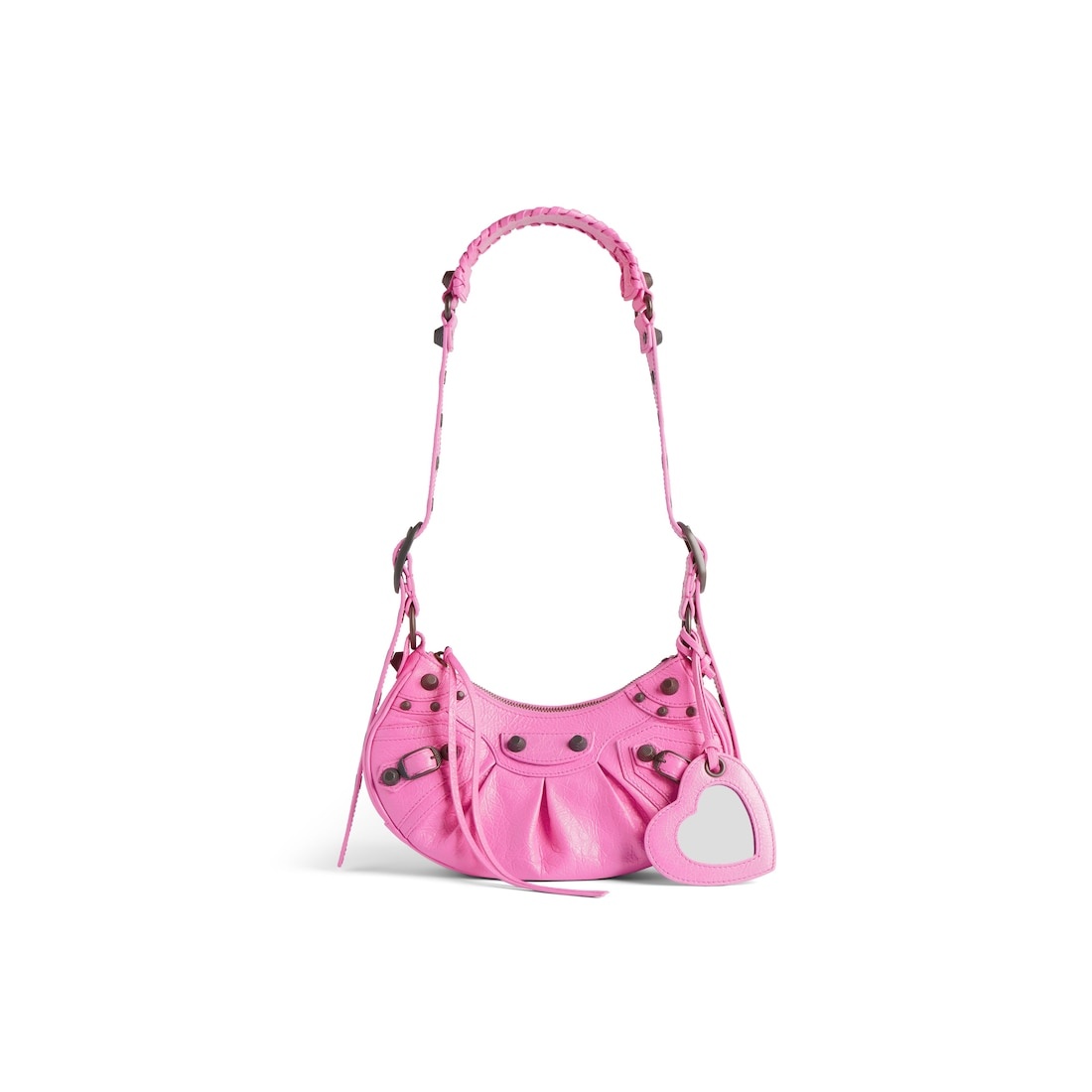 Women's Le Cagole Shoulder Bag Xs in Glossy Pink - 1