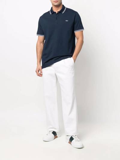 Paul & Shark striped-trim polo shirt outlook