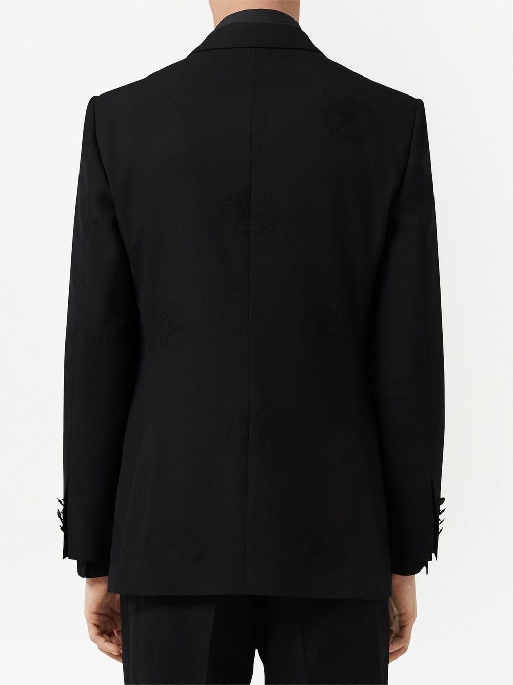 Oak Leaf Crest jacquard tuxedo jacket - 4