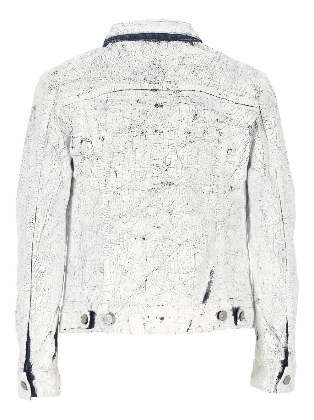 coated-finish denim jacket - 2