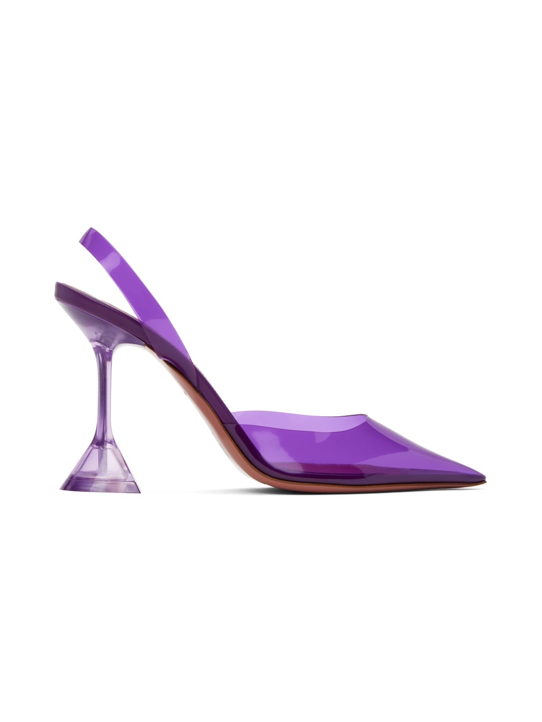 Purple Holli Glass Sling 95 Heels - 1