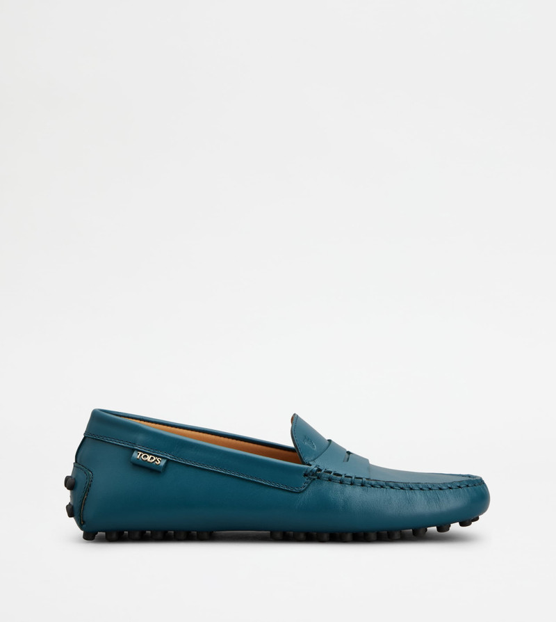 GOMMINO DRIVING SHOES IN LEATHER - GREEN 1