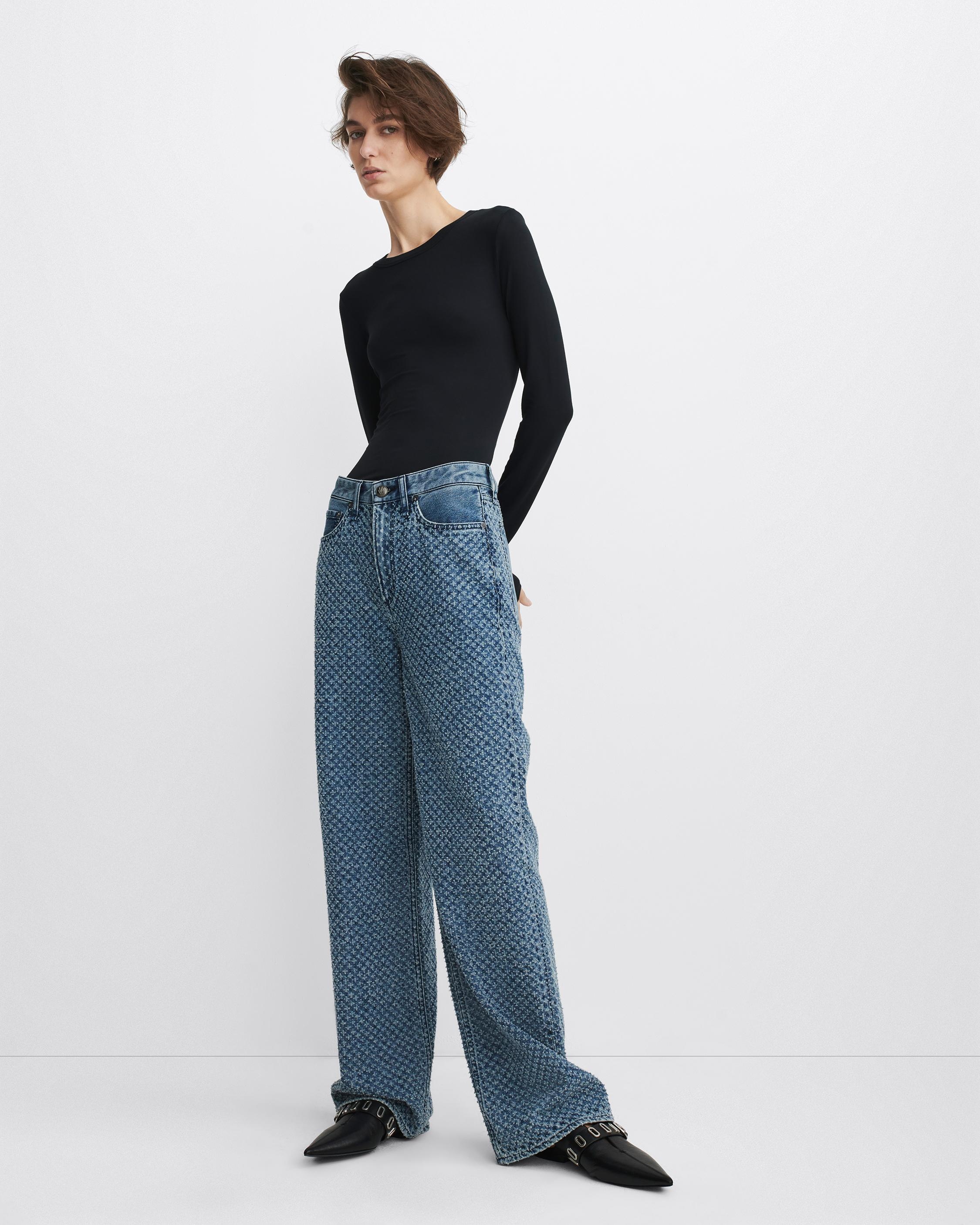 Logan Wide-Leg - Medium Indigo Tweed
Mid-Rise Rigid Jean - 3