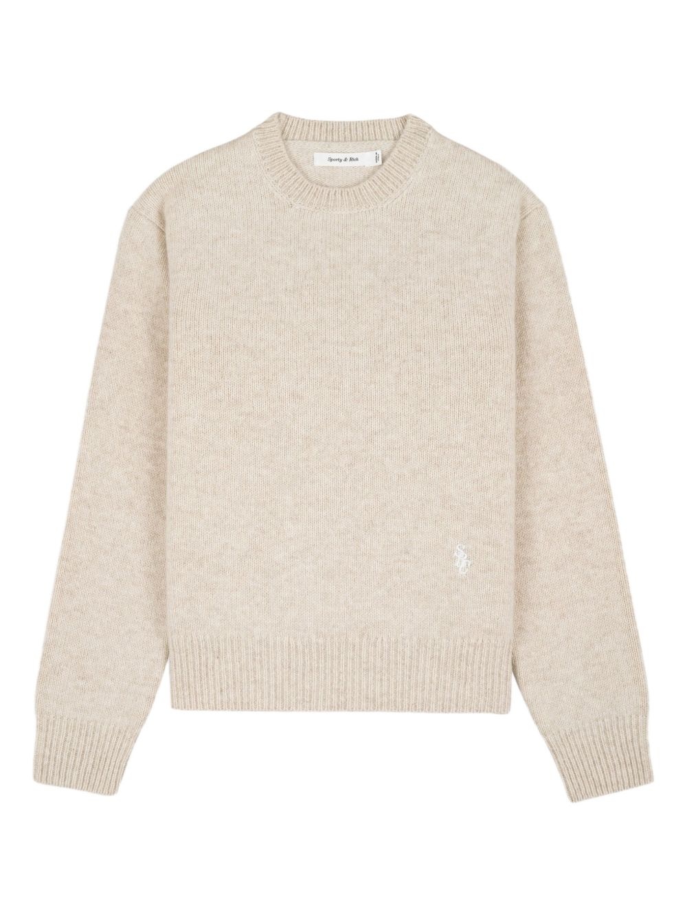 logo-embroidered sweater - 1