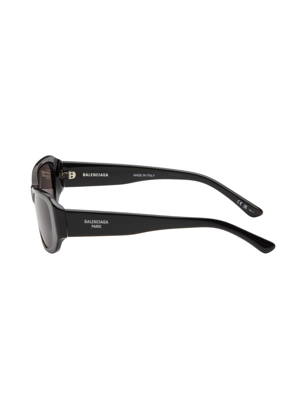 BALENCIAGA Black Tuesday Rectangular Sunglasses | REVERSIBLE