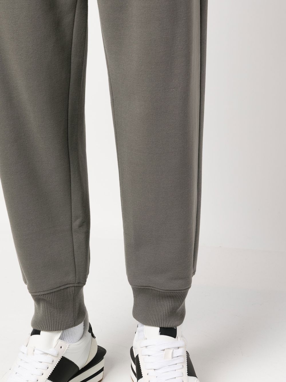 drawstring wool track pants - 5