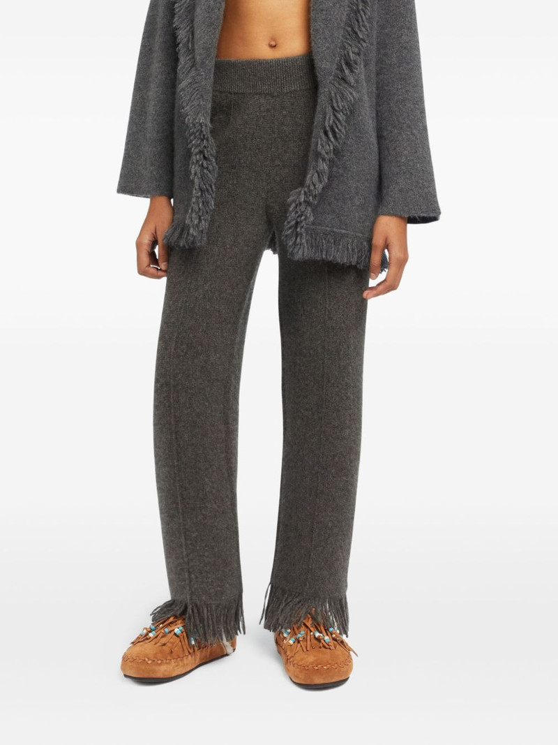 fringed knitted trousers 1