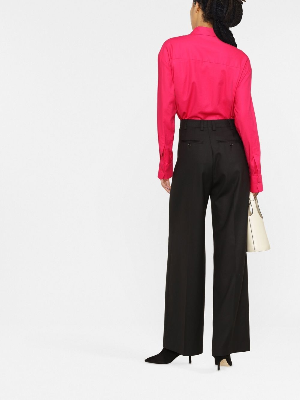 Darcey wool palazzo trousers - 4