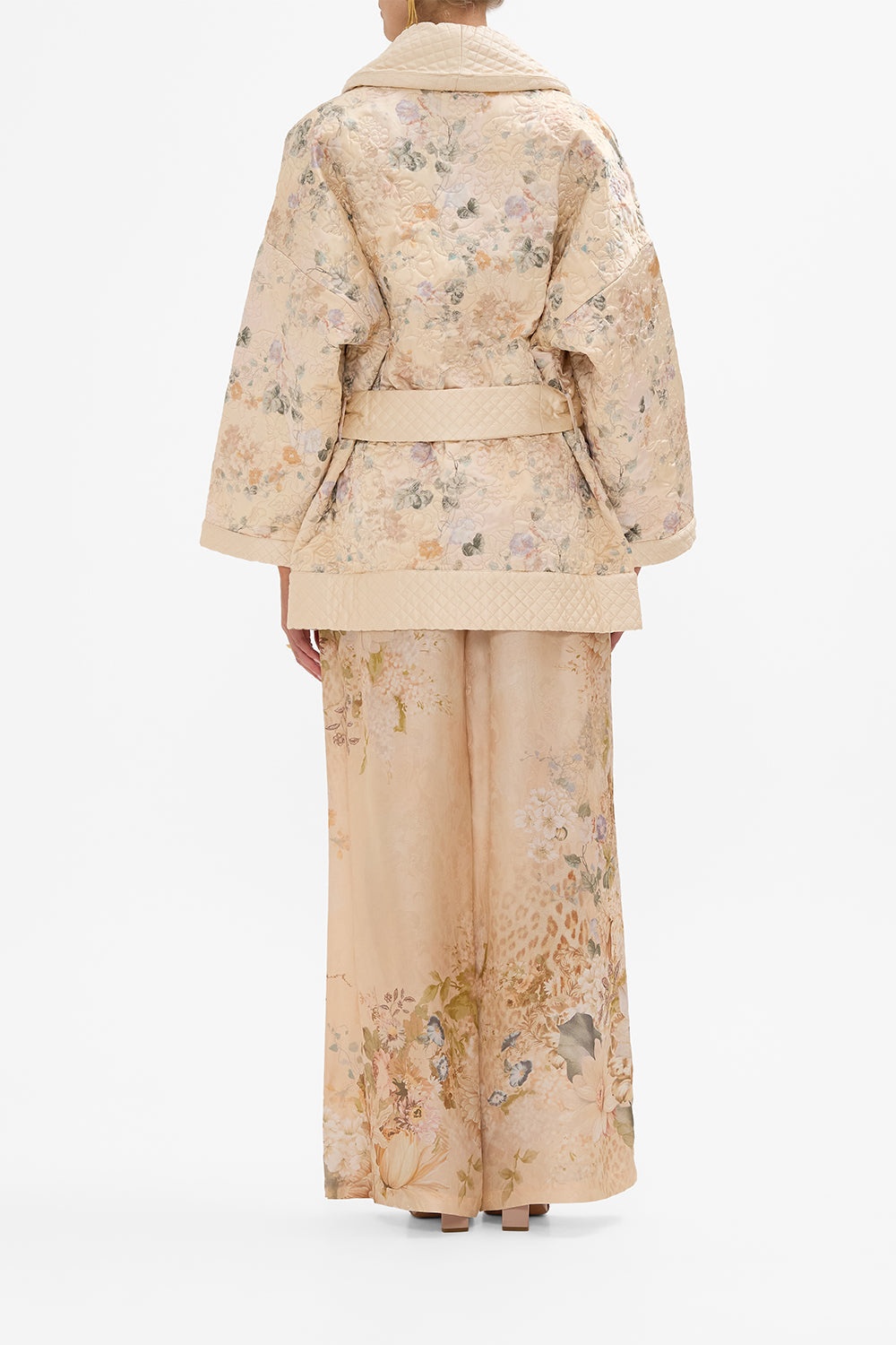 QUILTED ROLL COLLAR COAT - 3
