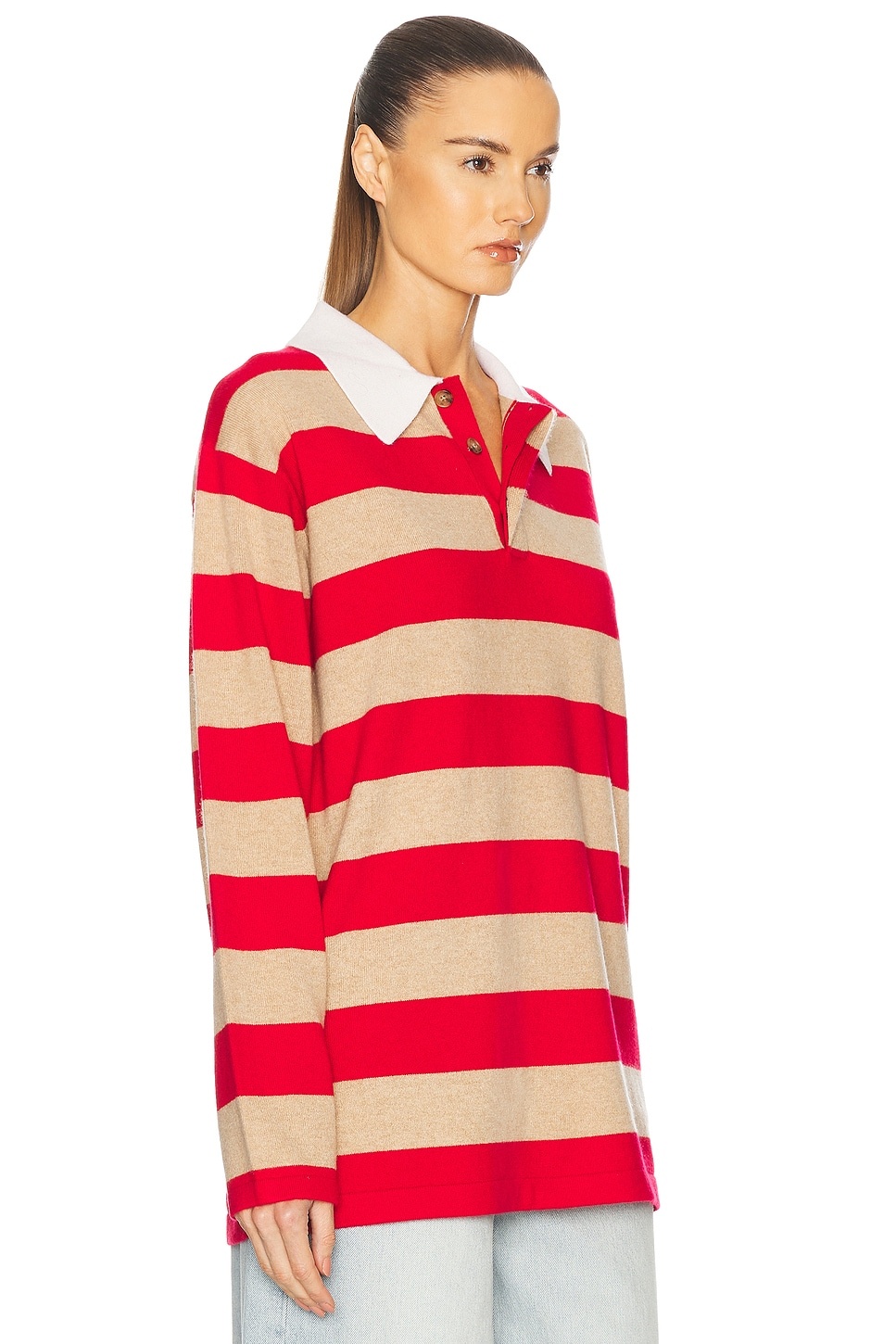Striped Rugby Cashmere Top - 3