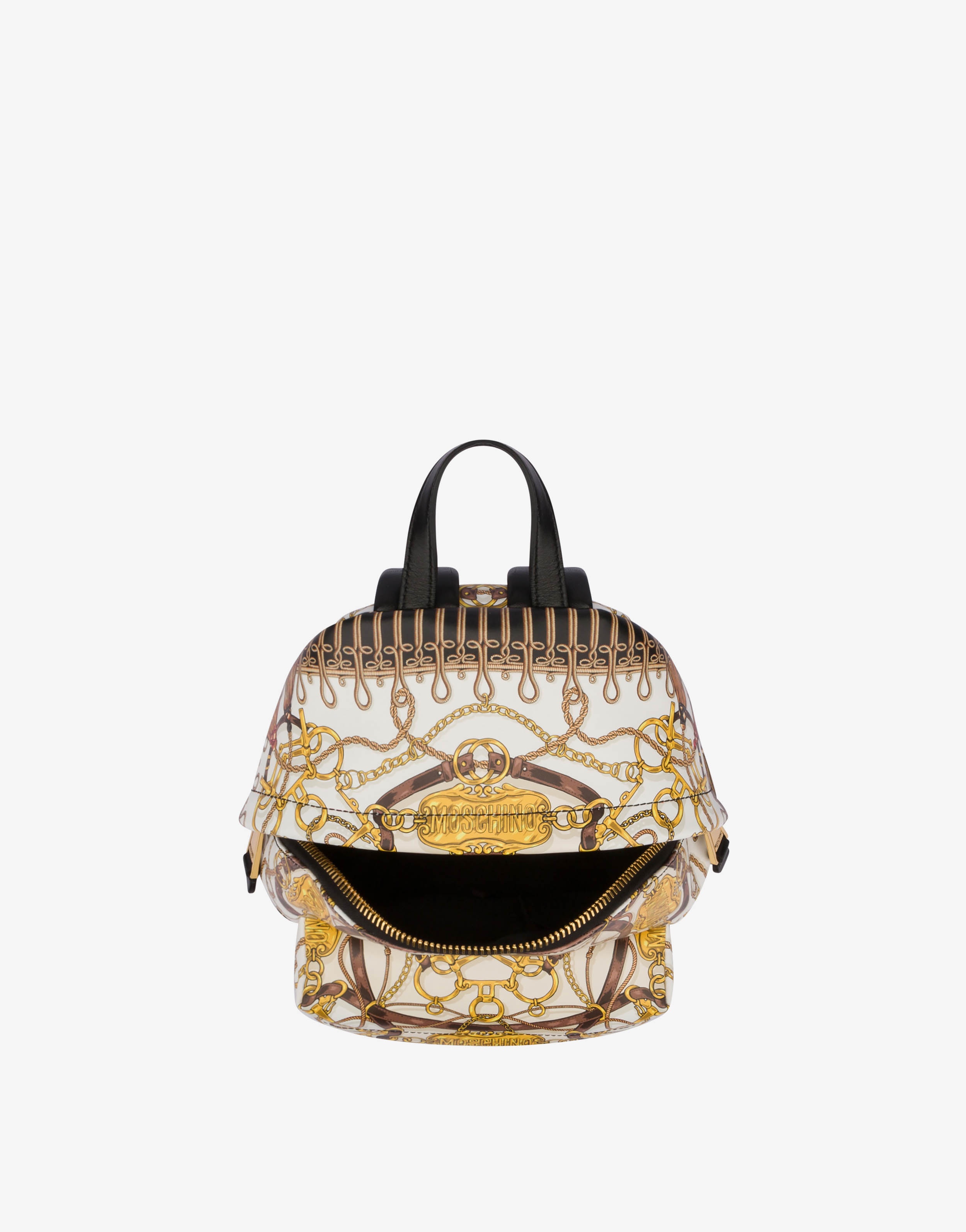 MILITARY TEDDY SCARF NAPPA LEATHER BACKPACK - 3