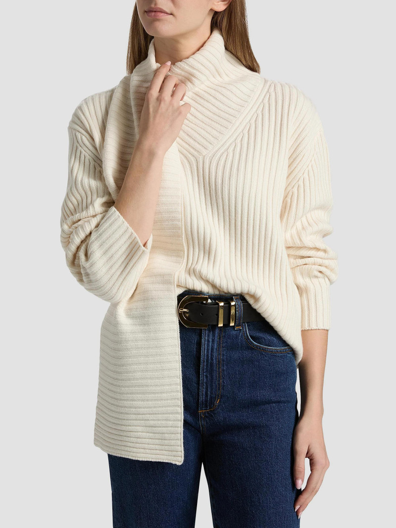 Women's The Noa Scarf Sweater - Ecru 3