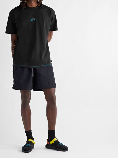 Nike Sportswear Premium Essential Logo-Embroidered Cotton-Jersey T-Shirt outlook