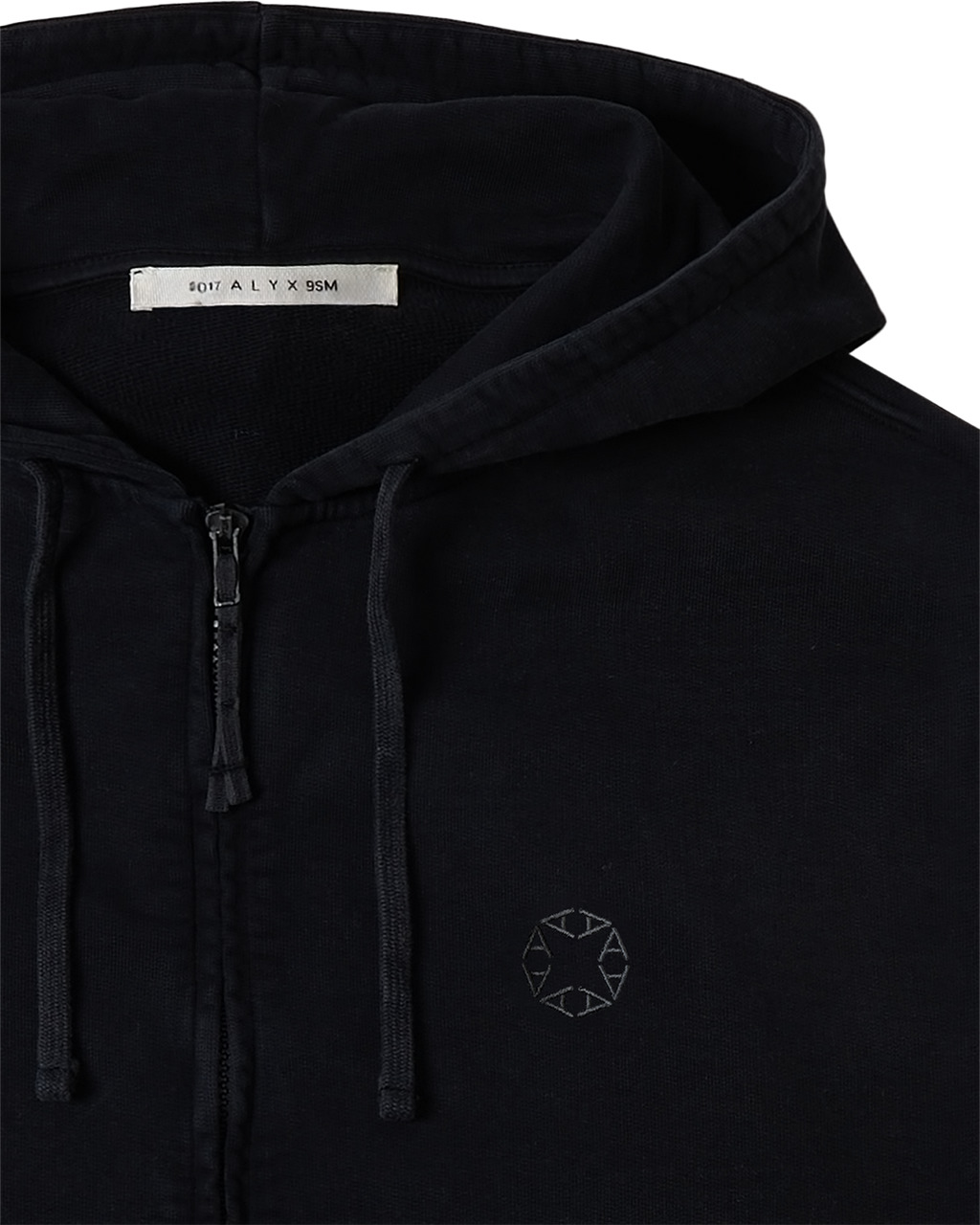 CHARCOAL GREY BOXY ZIP-UP HOODIE - 3