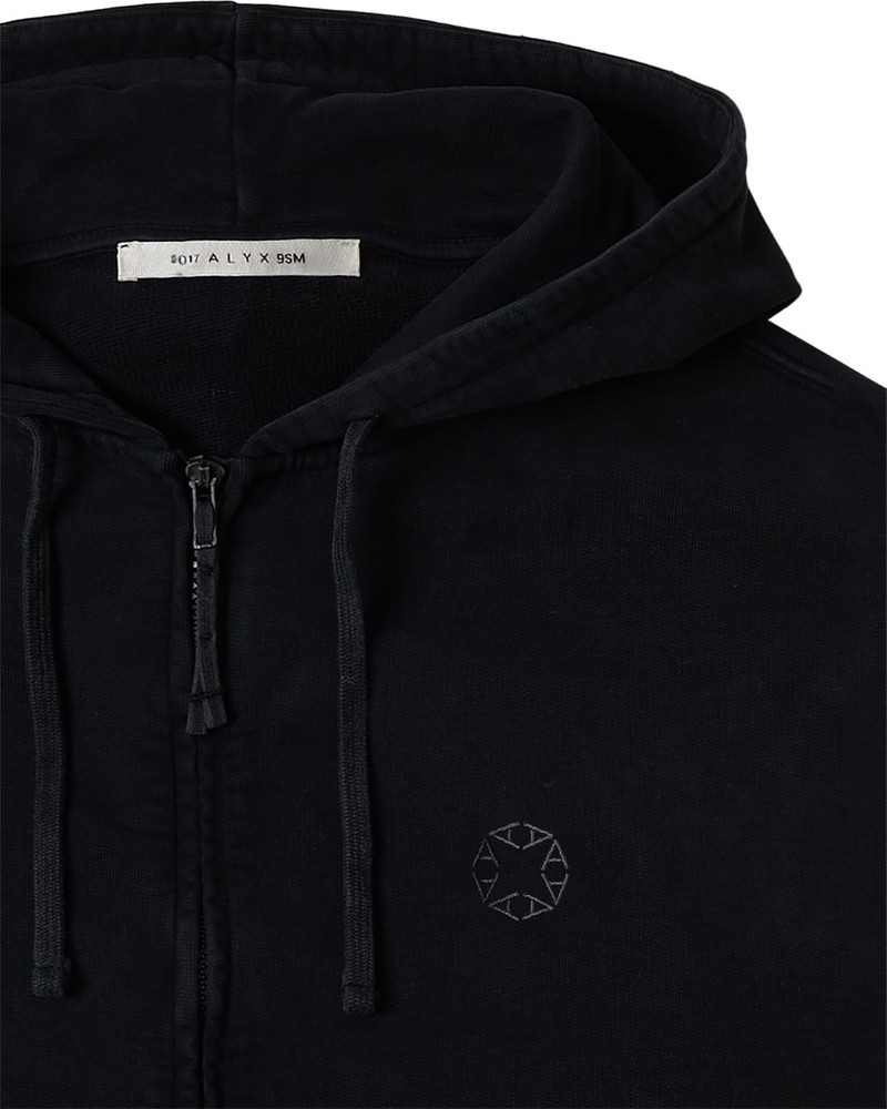 CHARCOAL GREY BOXY ZIP-UP HOODIE 3