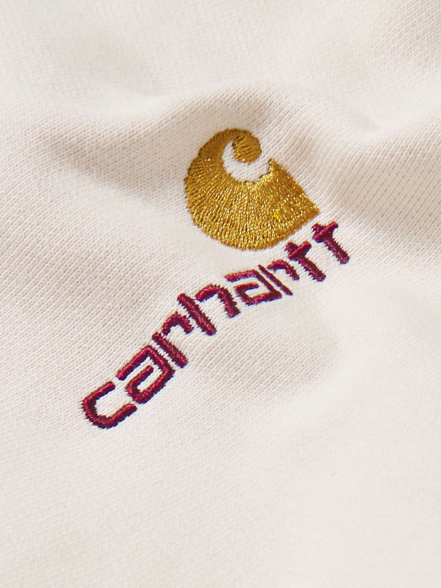American Script Cotton-Blend Jersey Half-Zip Sweatshirt - 4