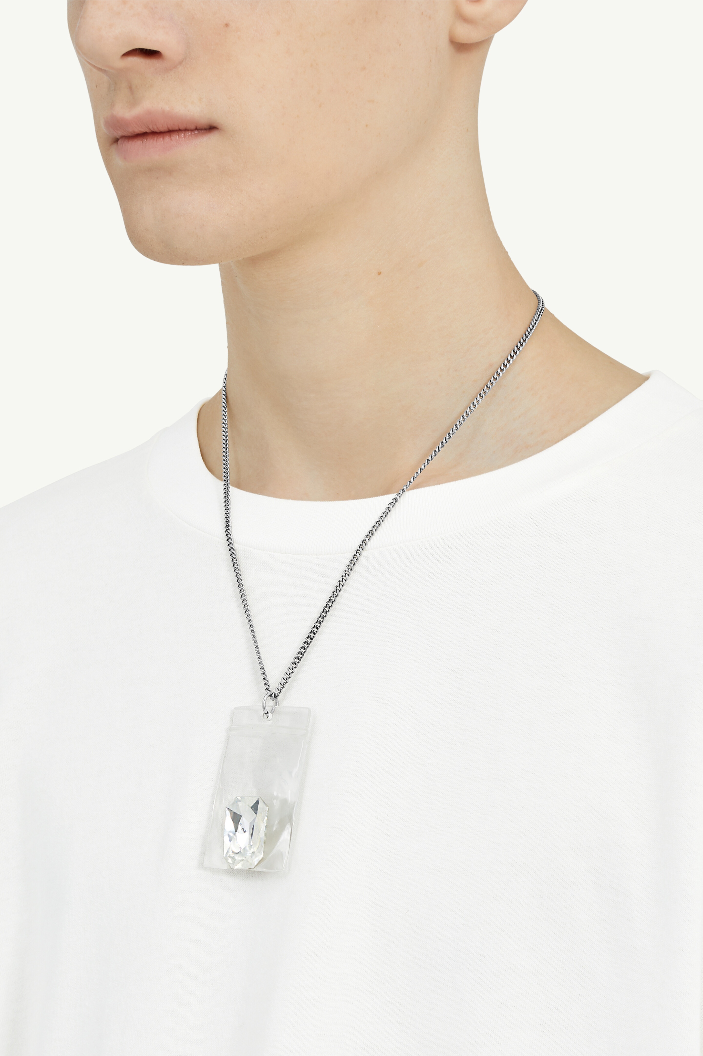 MM6 Maison Margiela Stone in Plastic Bag Necklace | REVERSIBLE