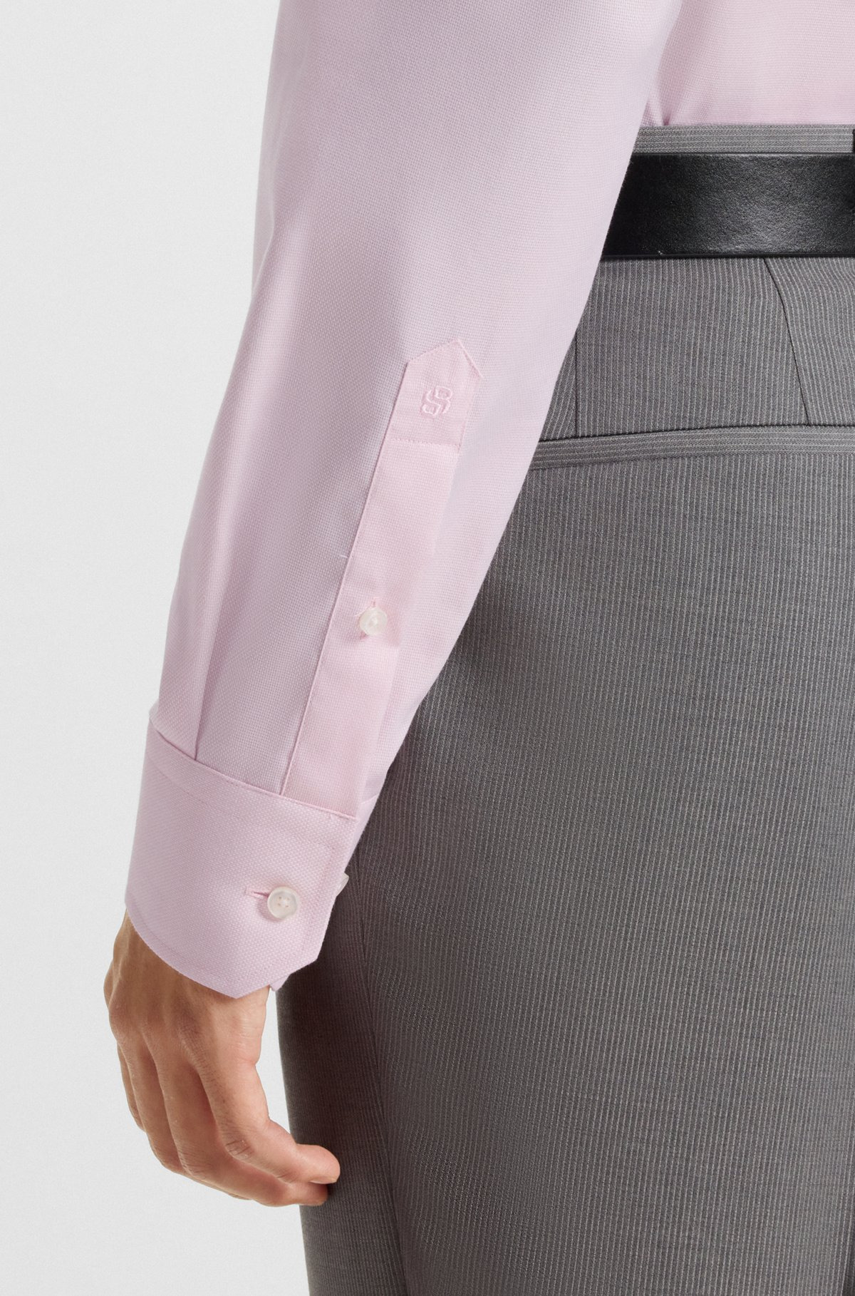 REGULAR-FIT SHIRT IN WRINKLE-RESISTANT OXFORD COTTON - 6