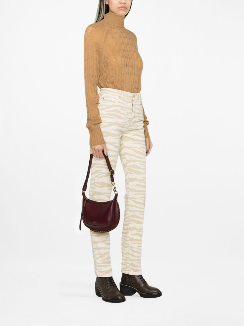 Etro cable-knit roll-neck jumper outlook