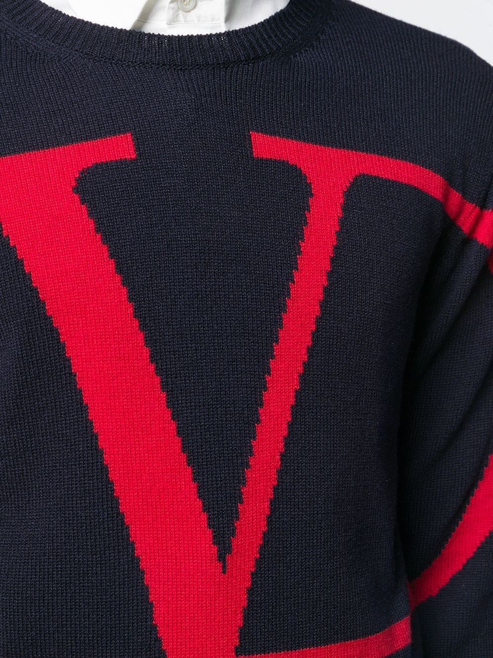 cashmere VLOGO jumper - 5