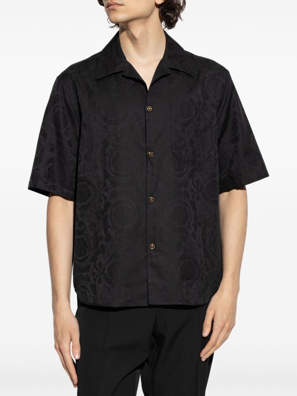 Barocco-jacquard shirt - 3