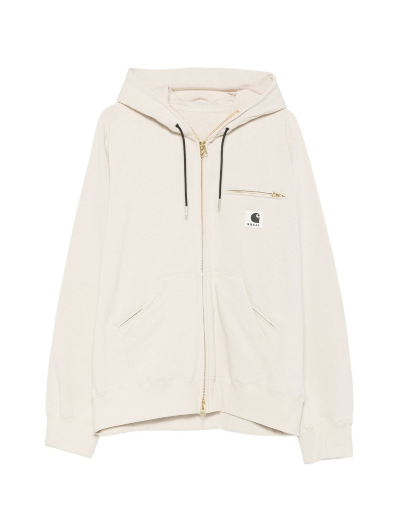 x Carhartt logo-patch hoodie 1