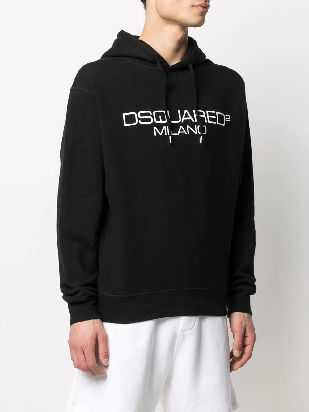 embroidered logo hoodie - 3