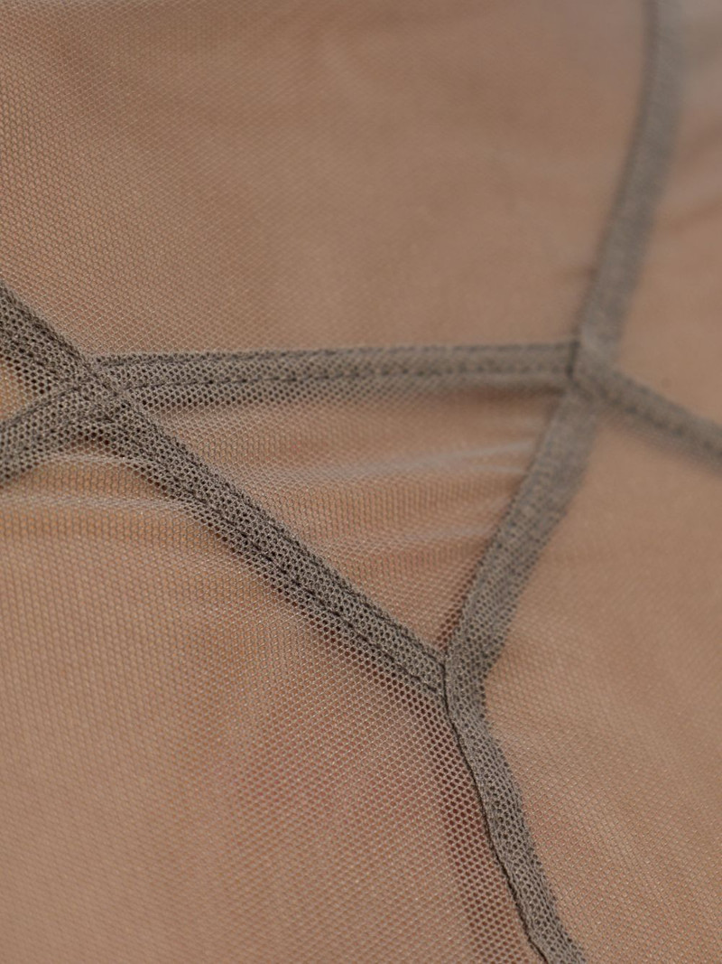 sheer-finish trasnparent long-sleeve maxi dress 4