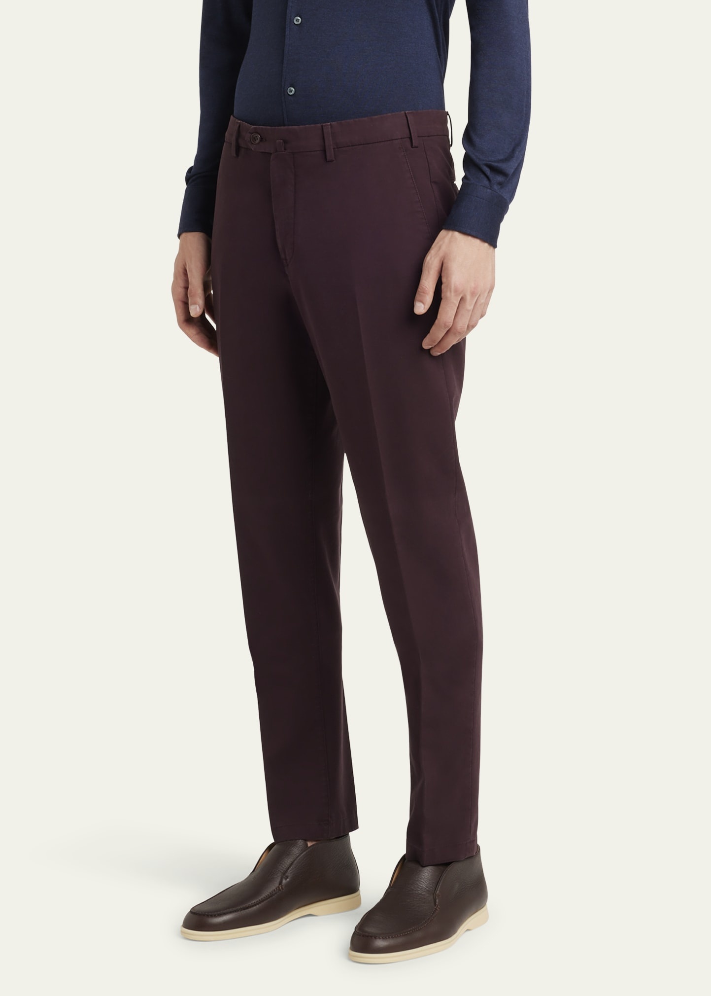 Men's Carlo Hyannis Straight Cotton Trousers - 4