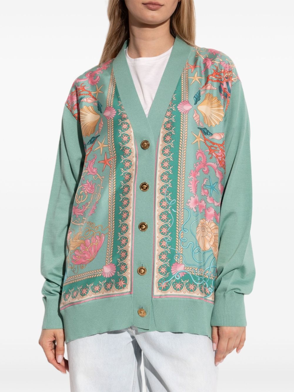 embroidered cardigan - 3