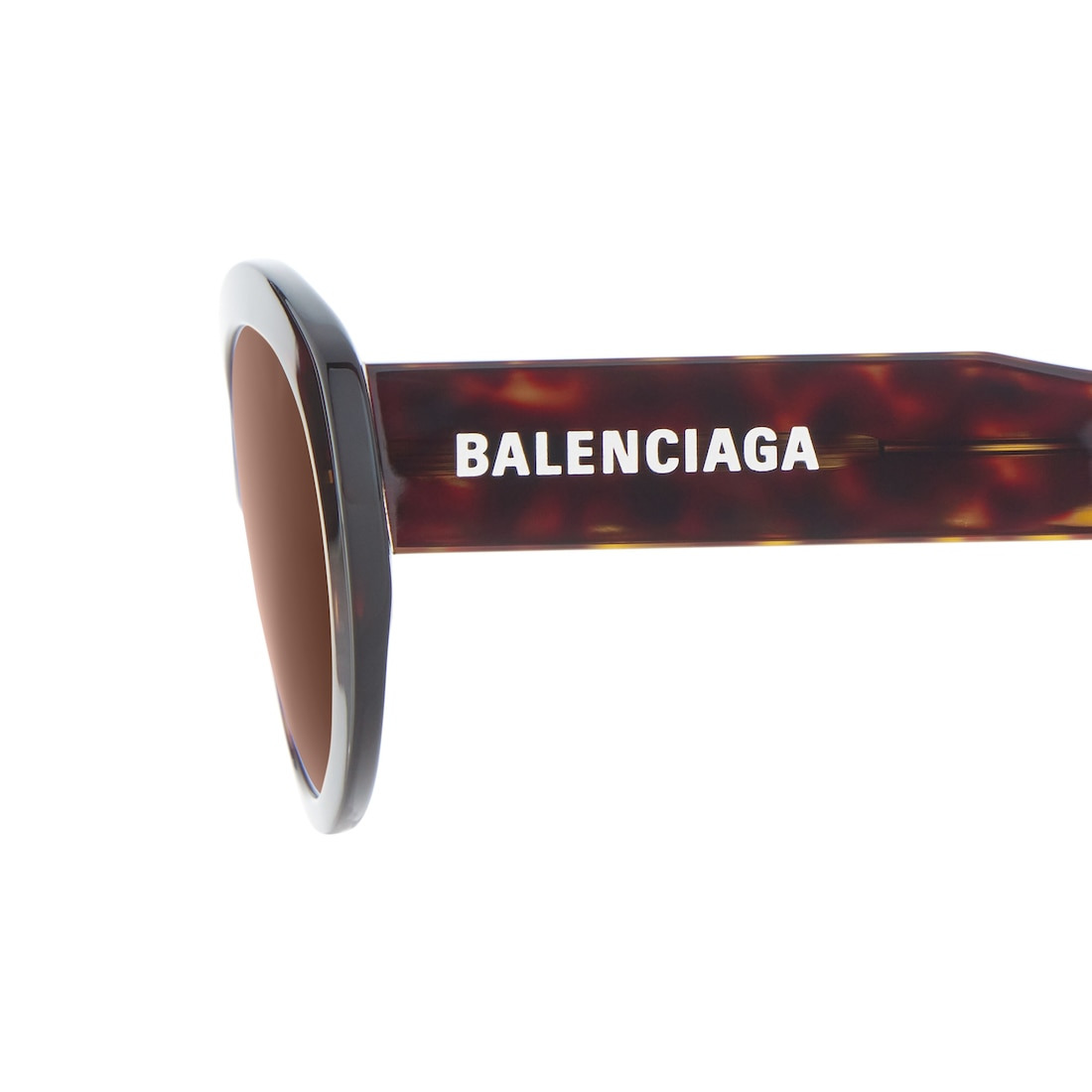 Flat Oval Sunglasses in Havana - 5