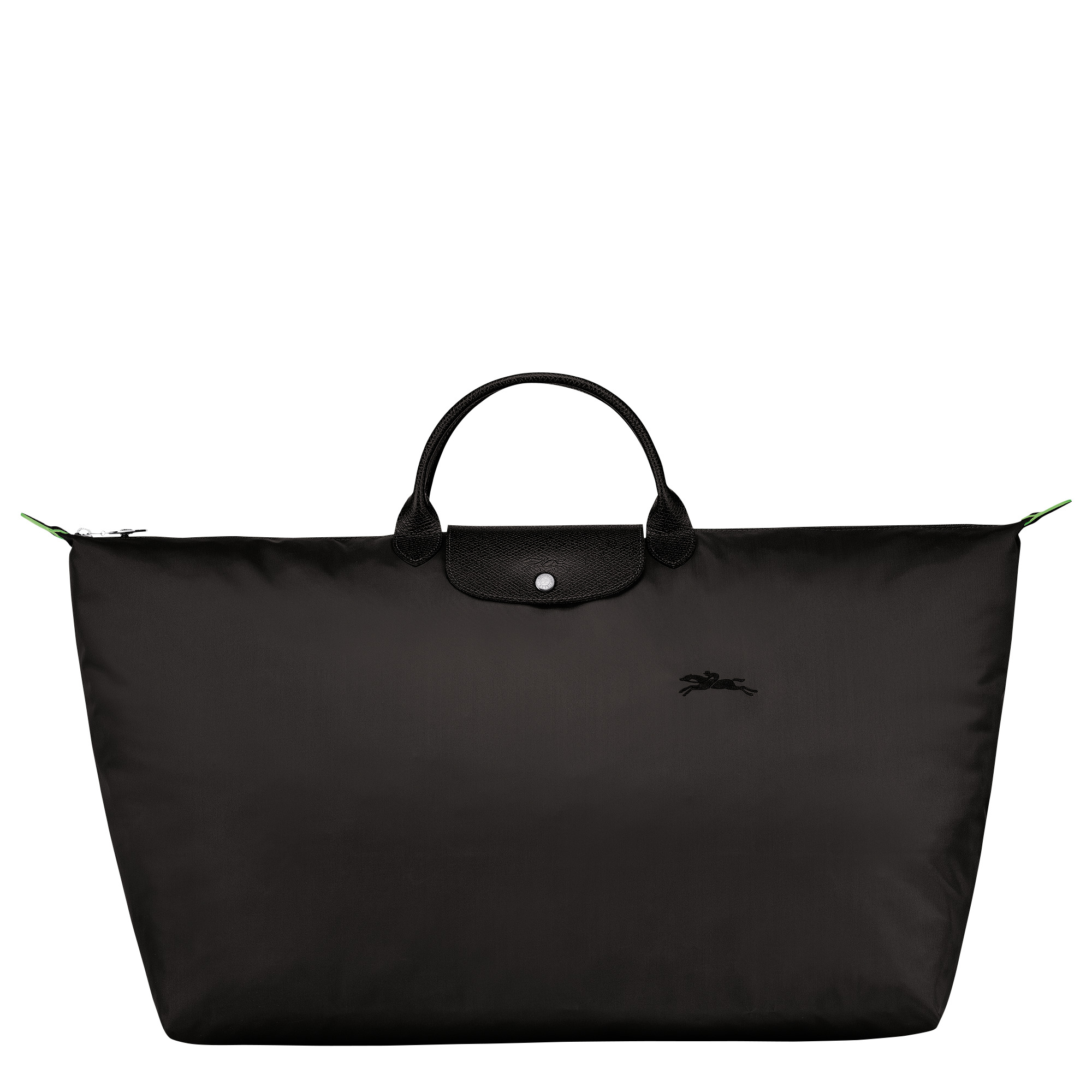Le Pliage Green M Travel bag Black - Recycled canvas - 1