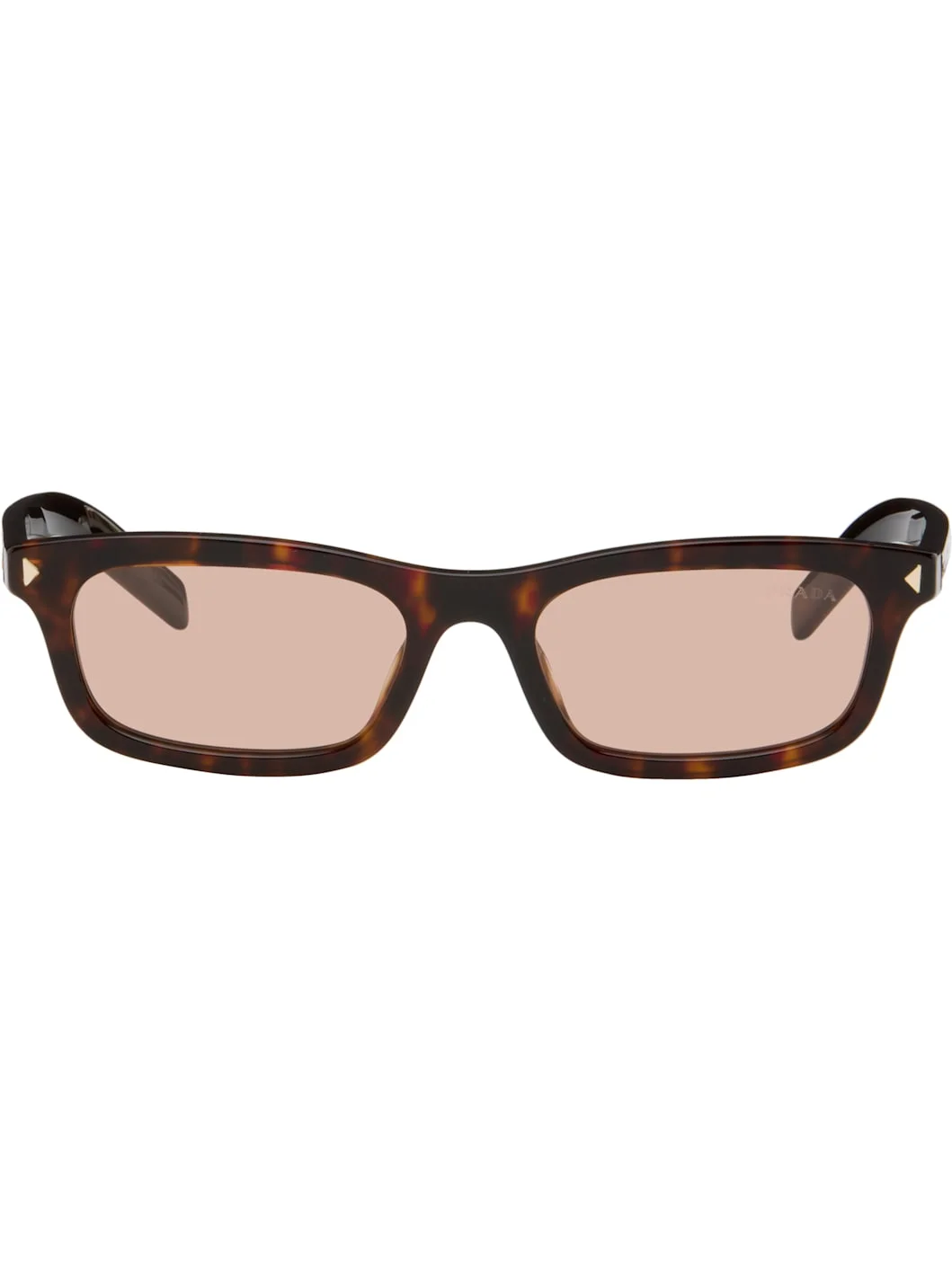 Brown Rectangular Sunglasses - 1