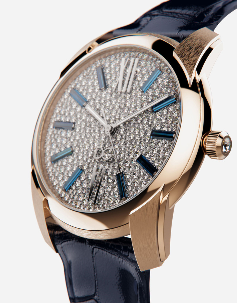 Dolce & Gabbana Gold watch with diamond pavé outlook