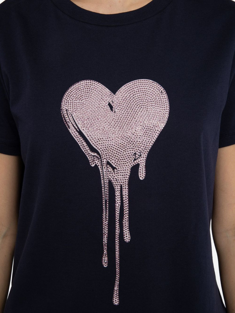 Walk heart strass T-shirt 5