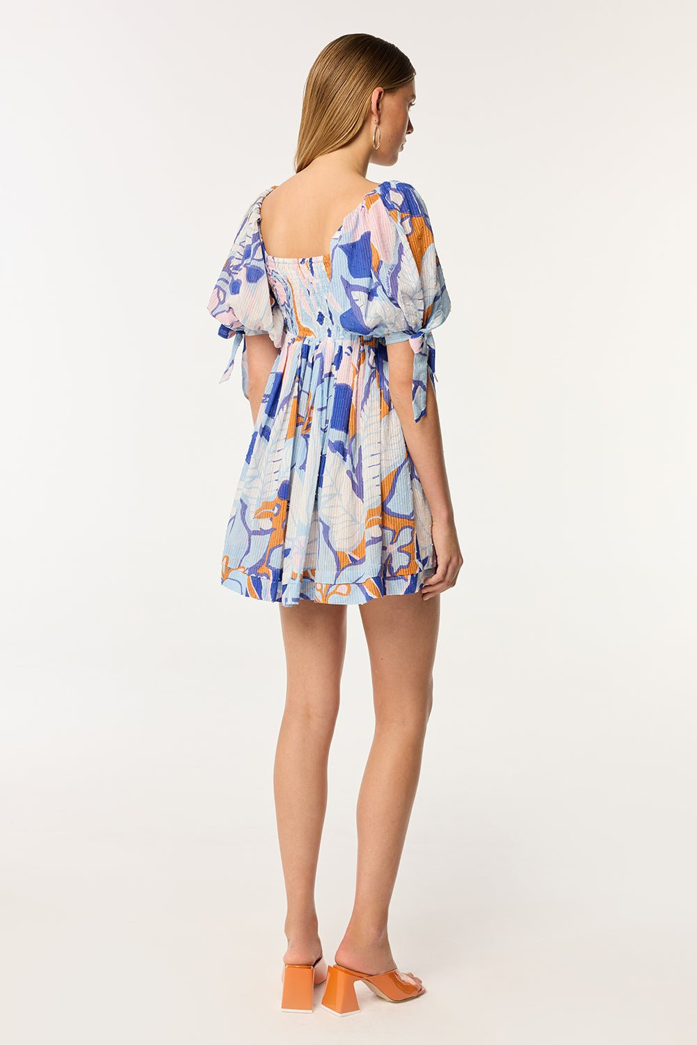 Mini Dress Catalina - Blue Macro Lilium - 3