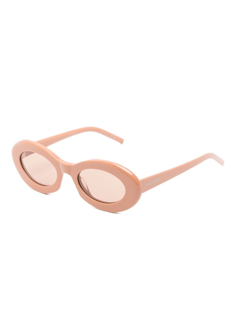 SAINT LAURENT oval-frame sunglasses outlook