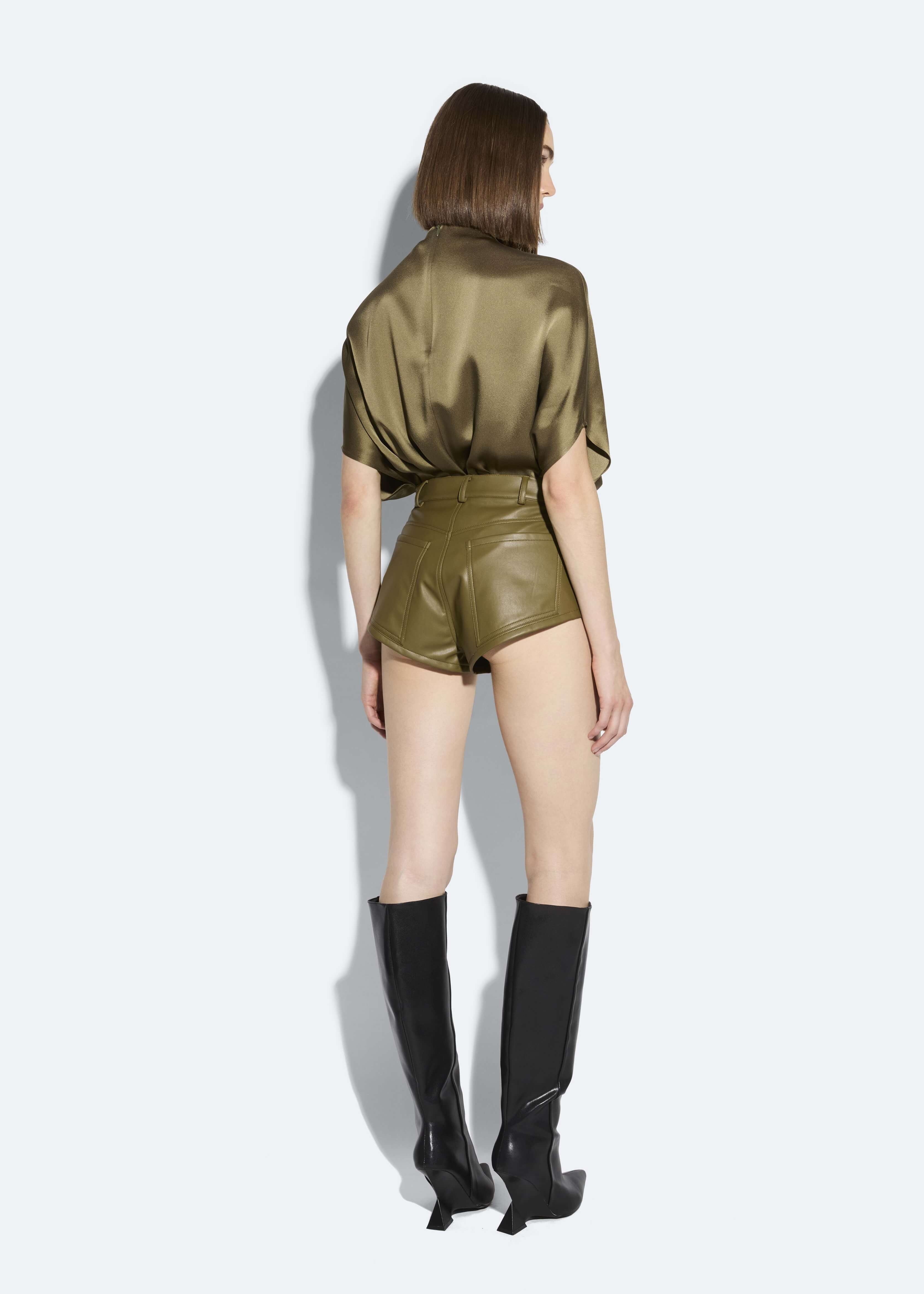 Faux Leather Mini Short - 3