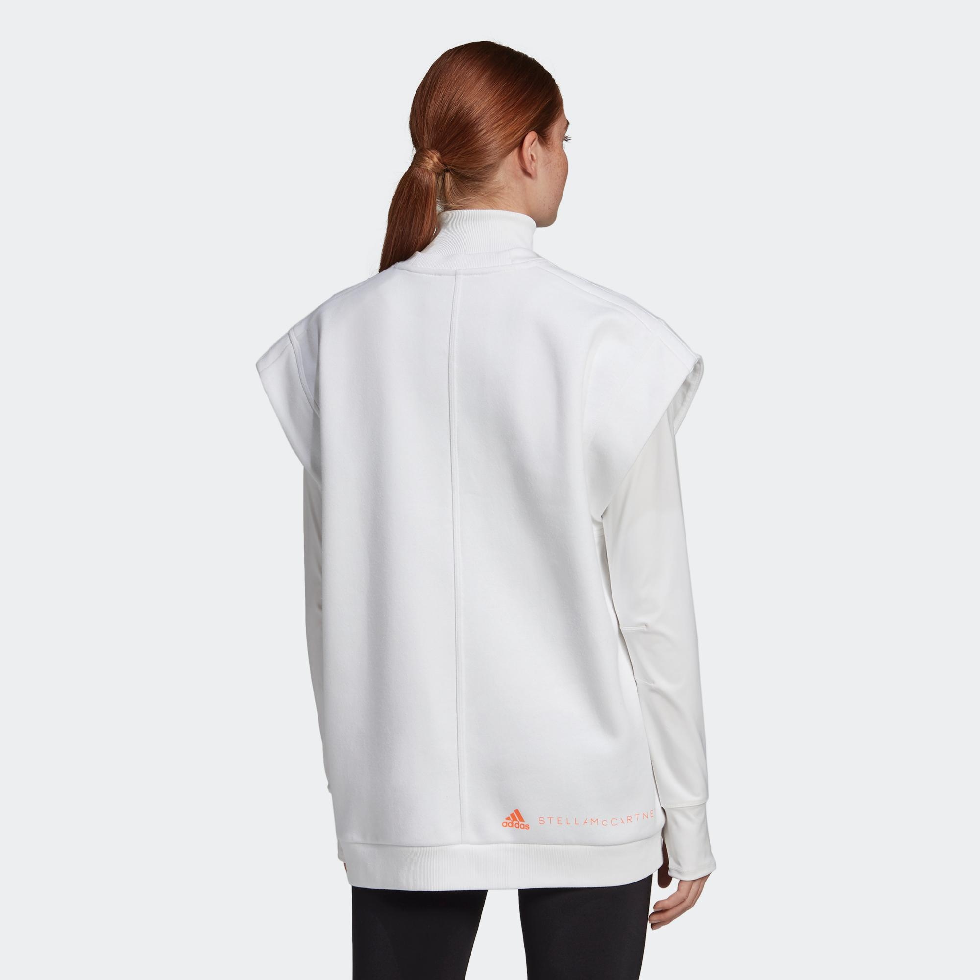 (WMNS) adidas Stella McCartney Muscle Sleeveless Sweatshirt 'White' FU0724 - 4