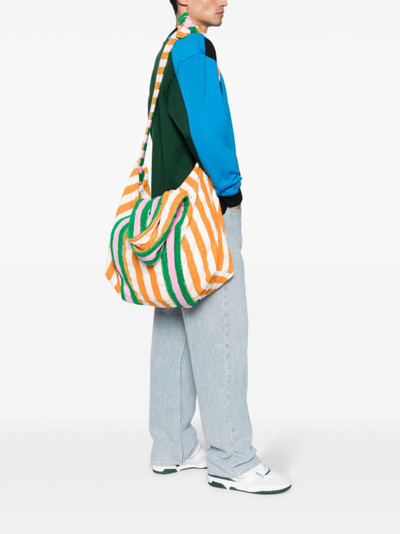 SUNNEI Striped towelling-finish beach bag outlook