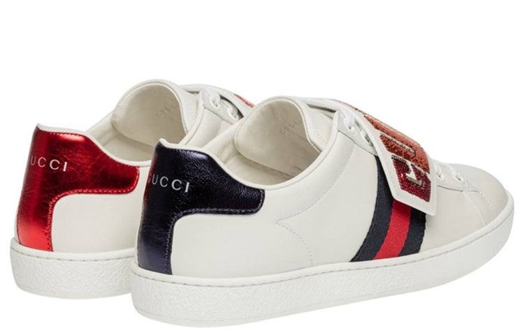 (WMNS) Gucci Ace Low 'Gucci Patch' 525187-0FI10-9060 - 4