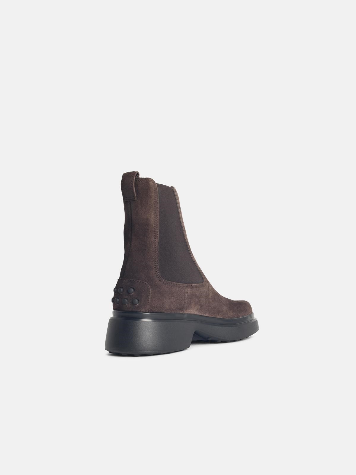 BROWN SUEDE ANKLE BOOTS - 3