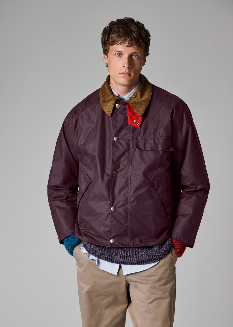 Paul Smith loves Barbour - Grape Transport Wax Jacket 13