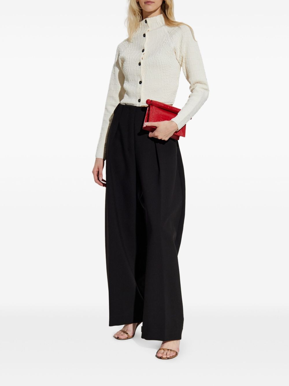 cropped cardigan - 2