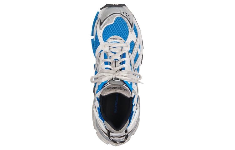 Balenciaga Runner Sneakers 'White Blue Mesh and Nylon' 677403W3RB34912 - 3